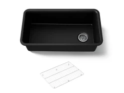 33-1/2" undermount single-bowl kitchen sink