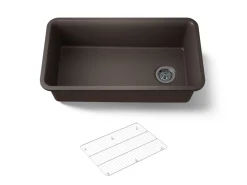 33-1/2" undermount single-bowl kitchen sink