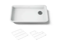 33" undermount single-bowl kitchen sink