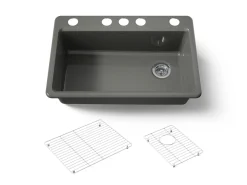 33" undermount single-bowl kitchen sink