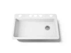 33" undermount single-bowl kitchen sink