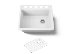 25" undermount single-bowl kitchen sink