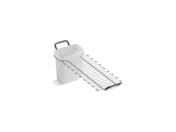 Utility rack with soaking cup