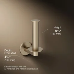 Vertical toilet paper holder