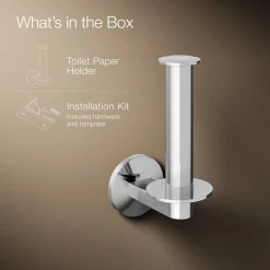 Vertical toilet paper holder