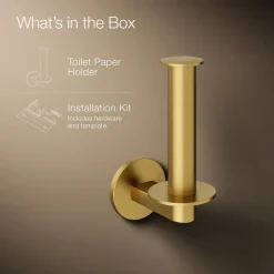 Vertical toilet paper holder