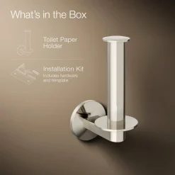 Vertical toilet paper holder
