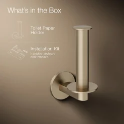 Vertical toilet paper holder