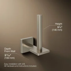 Vertical toilet paper holder