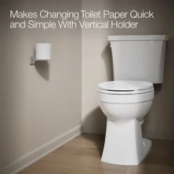 Vertical toilet paper holder