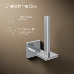 Vertical toilet paper holder