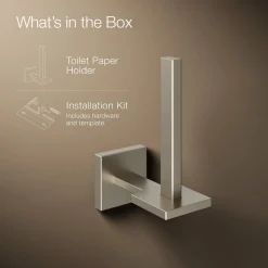 Vertical toilet paper holder