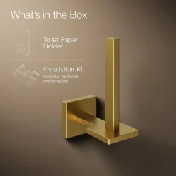Vertical toilet paper holder