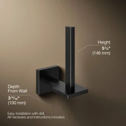 Vertical toilet paper holder