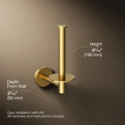 Vertical toilet paper holder