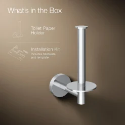 Vertical toilet paper holder