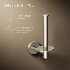 Vertical toilet paper holder