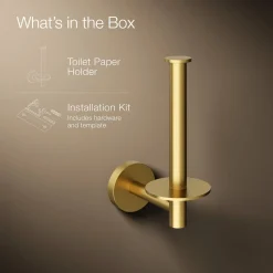 Vertical toilet paper holder