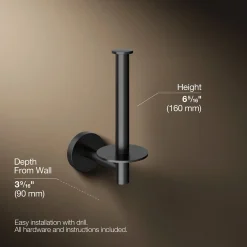 Vertical toilet paper holder
