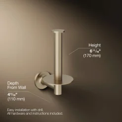 Vertical toilet paper holder