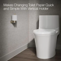 Vertical toilet paper holder