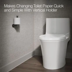 Vertical toilet paper holder