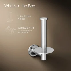 Vertical toilet paper holder
