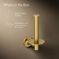 Vertical toilet paper holder