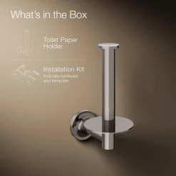 Vertical toilet paper holder
