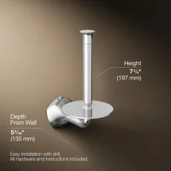 Vertical toilet paper holder