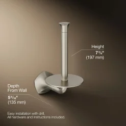 Vertical toilet paper holder