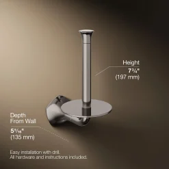 Vertical toilet paper holder