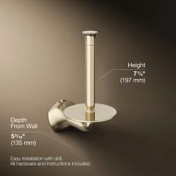 Vertical toilet paper holder