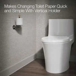 Vertical toilet paper holder