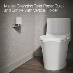 Vertical toilet paper holder