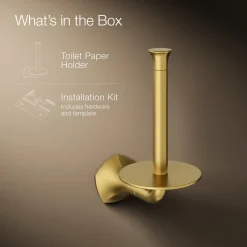 Vertical toilet paper holder