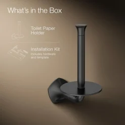 Vertical toilet paper holder