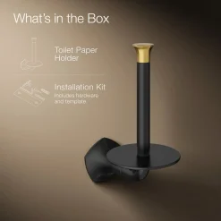 Vertical toilet paper holder