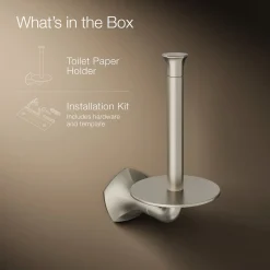 Vertical toilet paper holder