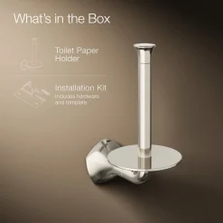 Vertical toilet paper holder