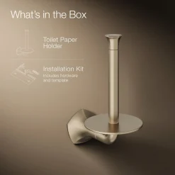 Vertical toilet paper holder