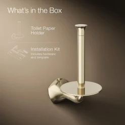 Vertical toilet paper holder
