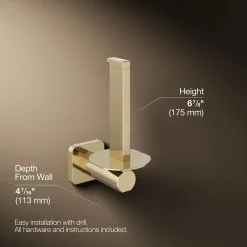 Vertical toilet paper holder