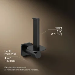 Vertical toilet paper holder
