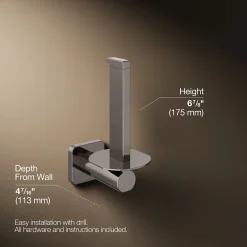 Vertical toilet paper holder