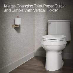 Vertical toilet paper holder