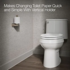 Vertical toilet paper holder