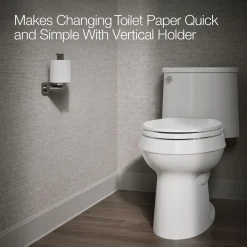 Vertical toilet paper holder