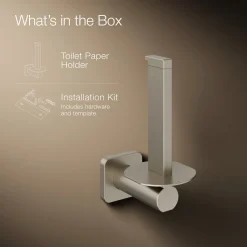 Vertical toilet paper holder
