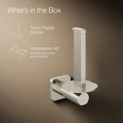 Vertical toilet paper holder